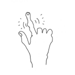 Dibujo para colorear Dolor En El Dedo Indice De La Mano Dibujo De Articulacion Con Artritis Por Acido Urico Exceso De Comida Y Tareas Repetitivas Con El Dedo Para Pintar Y Colorear
