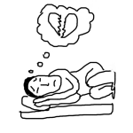 Dibujo para colorear Quiero Dormir Cansado Para No Pensar En Ti Quiero Dormir Profundamente Y No Despertar Llorando Con La Pena De No Verte. Dibujo De La Cancion De Emmanuel Para Colorear