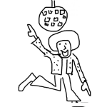 Dibujo para colorear Musica De Los 70s Para Colorear Disco Dancing Thats The Way I Like It Aha Aha