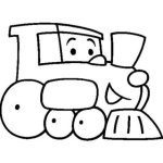 Dibujo para colorear Dibujo De Trensito Feliz Para Colorear