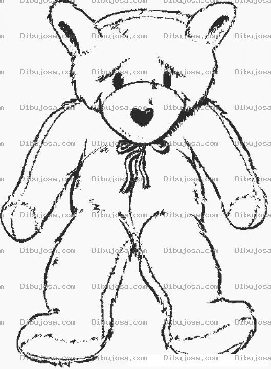 Dibujo para colorear Osito Triste Para Colorear