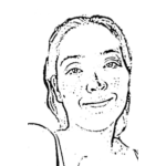 Dibujo para colorear Pecas En La Cara Para Colorear Mujer Joven Con Pequitas