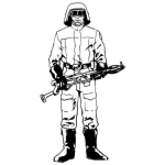 Dibujo para colorear Dibujo De Soldado Ruso Para Colorear
