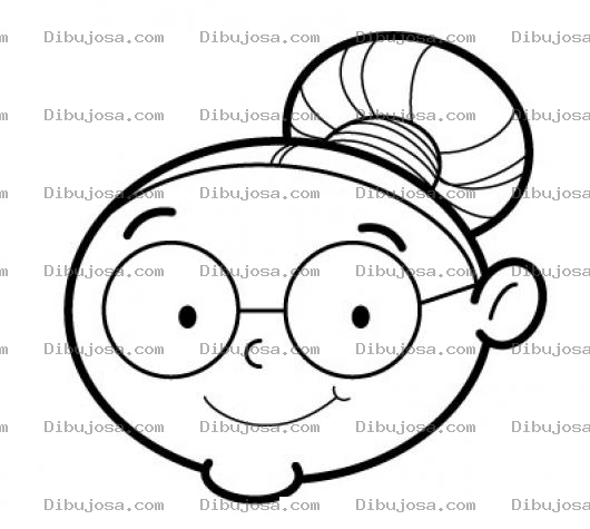 Dibujo para colorear Colorear Cara De Abuelita