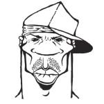 Dibujo para colorear Caricatura De 50 Cent Para Colorear