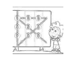 Dibujo para colorear Piensa Fuera De La Caja Dibujo De Como Unir Nueve Puntos Con 4 Lineas Rectas Para Pintar Y Colorear Think Out Of The Box