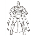 Dibujo para colorear Colorear A Superman De Frente