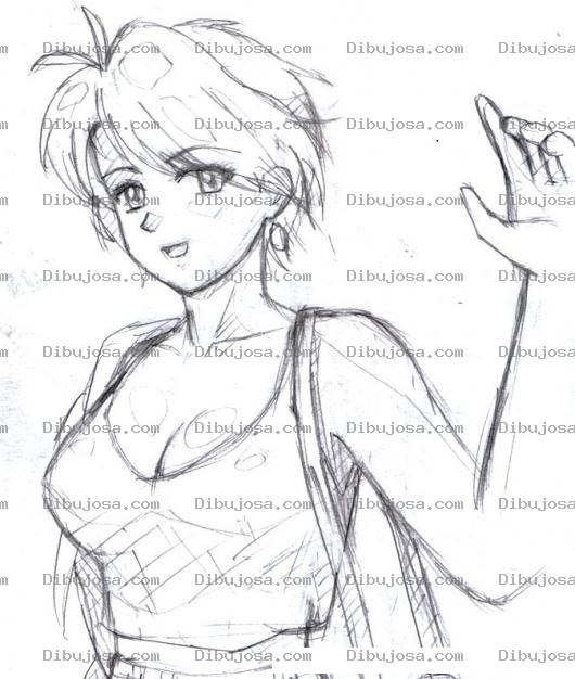 Dibujo para colorear Colorear Mujer De Pelo Corto