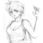 Dibujo para colorear Colorear Mujer De Pelo Corto