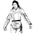 Dibujo para colorear Dibujo De Michael Jackson Para Colorear A Michaeljackson