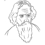 Dibujo para colorear Viejito Barbudo Para Pintar Y Colorear Barba Caneada