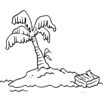 Dibujo para colorear Colorear Isla Desierta