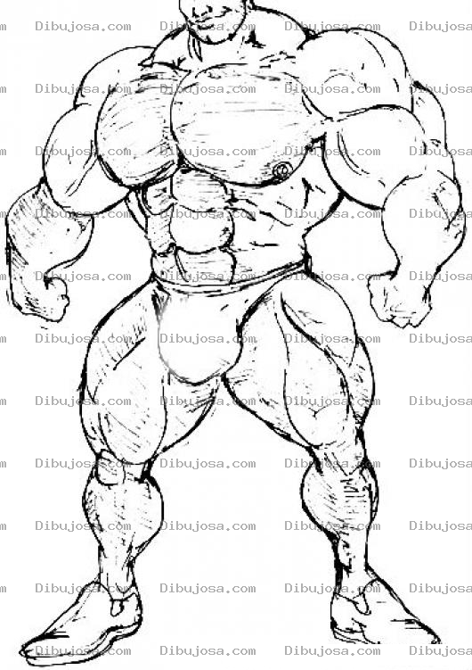 Dibujo para colorear Cuerpo Con Esteroides Y Anabolicos Para Pintar Y Colorear