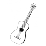 Dibujo para colorear Colorear Guitarra