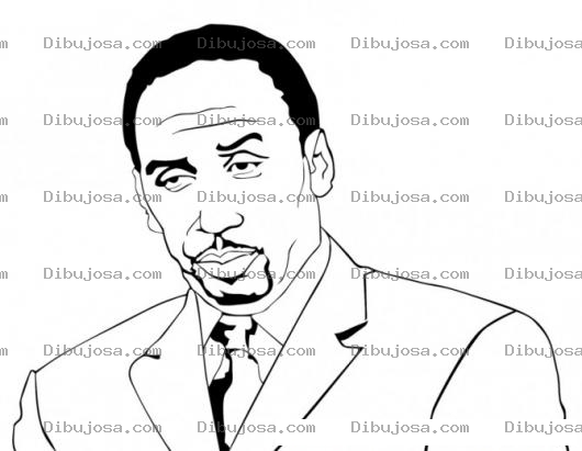 Dibujo para colorear Colorear Gerente Negrito De Traje Formal Dibujo De Un Ceo Moreno Afroamericano Con Saco Bien Vestido