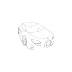 Dibujo para colorear Colorear Carro Prototipo
