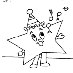 Dibujo para colorear Dibujo De Estrellita Cantando Estrellita Donde Estas Quiero Verte Titilar