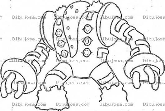 Dibujo para colorear Dibujo De Robot Sin Cabeza Para Colorear