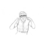 Dibujo para colorear Bajen El Volumen Dibujo De Mucho Ruido Y Sonido Alto Para Pintar Y Colorear Papa Tapandose Los Oidos Por Que Hay Mucho Volumen