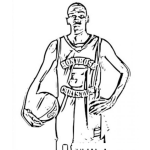Dibujo para colorear Kevin Durant coloring page