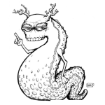 Dibujo para colorear Dibujo De Una Babosa Para Pintar Y Colorear