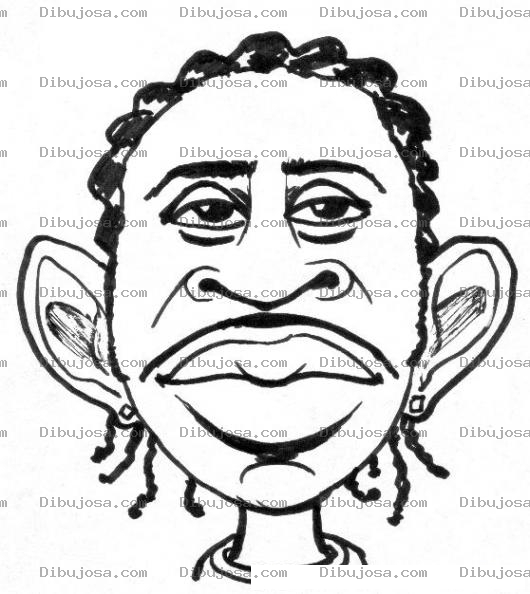 Dibujo para colorear Dibujo De Ludacris Para Pintar Y Colorear