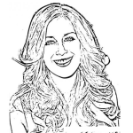 Dibujo para colorear Heidi Montag coloring page