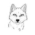 Dibujo para colorear Dibujo De Zorro Serio Para Colorear