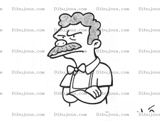 Dibujo para colorear Colorear Hombre Bigotudo