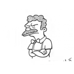 Dibujo para colorear Colorear Hombre Bigotudo