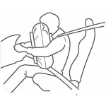 Dibujo para colorear Bolsa De Aire Accionada Dibujo De Un Accidente Donde Una Bolsa De Aire Es Activada Para Pintar Y Colorear Airbag