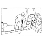 Dibujo para colorear Tecnico De Tractores Para Pintar Y Colorear