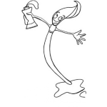 Dibujo para colorear Pincel Y Oleo Dibujo De Un Pincelito Con Un Tubo De Pintura Para Pintar Y Colorear