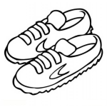 Dibujo para colorear Dibujo De Zapatillas Naik Para Pintar Y Colorear