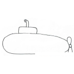 Dibujo para colorear Colorear submarino