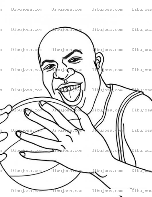 Dibujo para colorear Colorear Magic Johnson