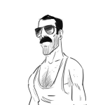 Dibujo para colorear Dibujo De Fredi Mercuri De I Want To Break Free Para Pintar Y Colorear