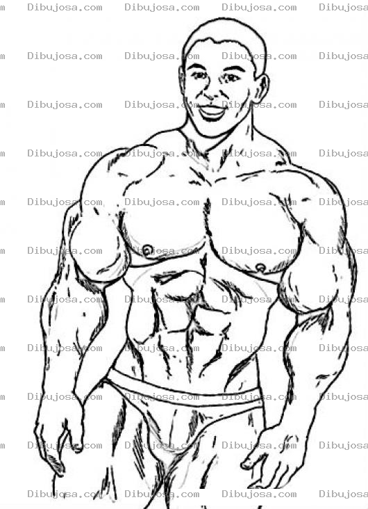 Dibujo para colorear Wilfredobermudez Guatemala Dibujo Del Fisiculturista Negrito Wilfredo Bermudez De Guatemala Para Pintar Y Colorear A Bermudezwilfredo Ganador De Varios Concursos De Fisiculturismo En Guatemala Al Igual Que Kalimba