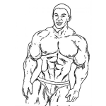Dibujo para colorear Wilfredobermudez Guatemala Dibujo Del Fisiculturista Negrito Wilfredo Bermudez De Guatemala Para Pintar Y Colorear A Bermudezwilfredo Ganador De Varios Concursos De Fisiculturismo En Guatemala Al Igual Que Kalimba