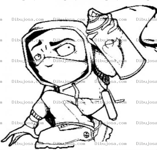 Dibujo para colorear Estudiante Grafitero Con Spray Para Pintar Y Colorear Experto En Grafitti
