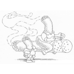 Dibujo para colorear Dibujo De Chencas De Cigarro Para Pintar Y Colorear