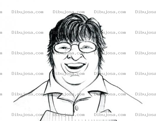 Dibujo para colorear Mujer Gorda Con Pelo Corto Para Pintar Y Colorear