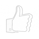 Dibujo para colorear Colorear Mano De Like