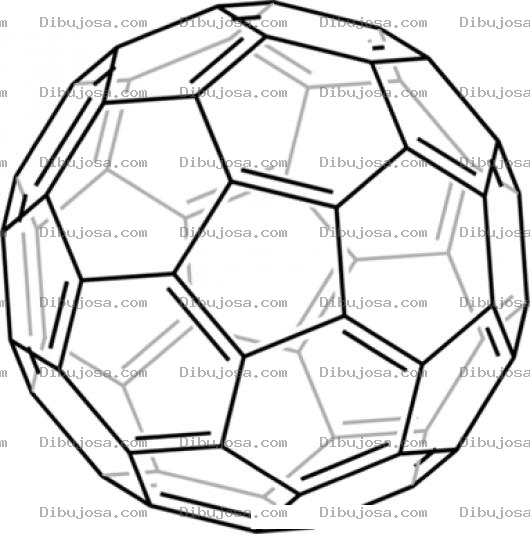 Dibujo para colorear Pelota De Futbol Con Pentagonos Y Hexagonos Para Pintar Y Colorear
