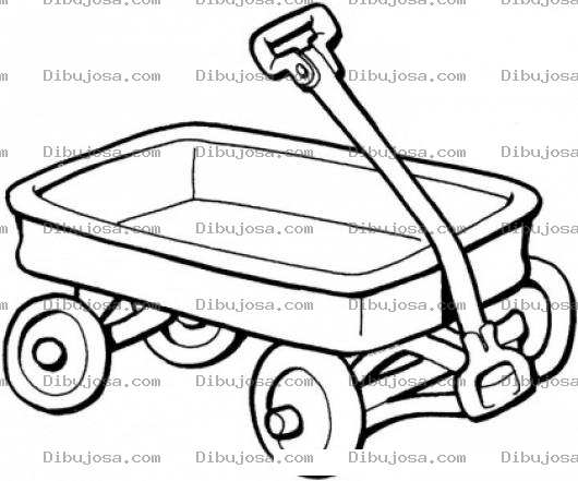 Dibujo para colorear Colorear carretia de juguete