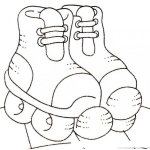 Dibujo para colorear Colorear Patines