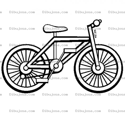 Dibujo para colorear Colorear Una Bicicleta