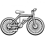 Dibujo para colorear Colorear Una Bicicleta