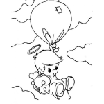 Dibujo para colorear Dibujo De Angelito De Precious Moments Para Pintar Y Colorear