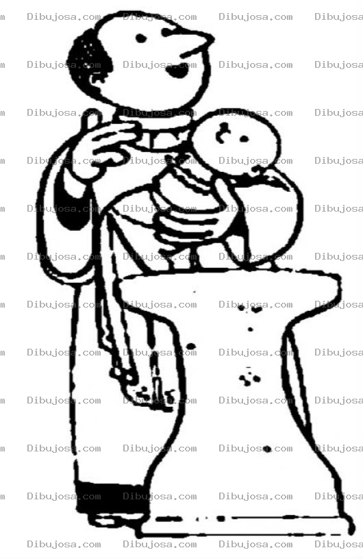 Dibujo para colorear Colorear Bautizo Catolico